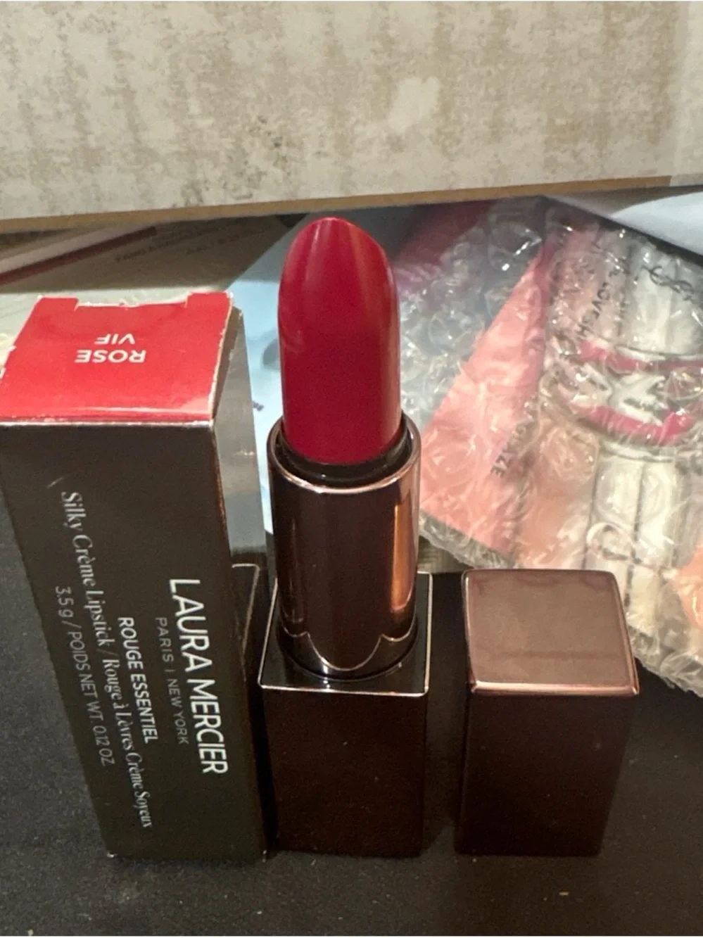 laura mercier Silky Crème Lipstick — Rose Red